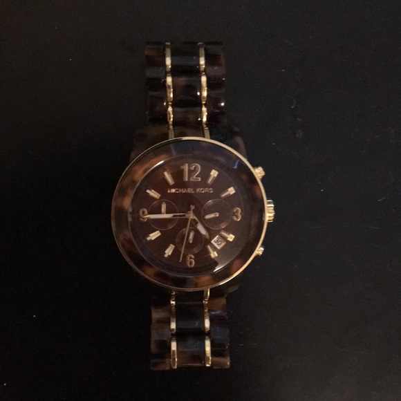Michael Kors Tortoiseshell Women's Mk5805 Watch - Picture 1 of 4